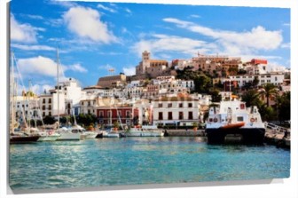 Lienzo Puerto de Ibiza